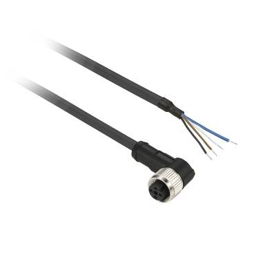 Schneider Electric - XZCP1041L5 - mama - M8 - 4-pini - conector precablat cu cot - cablu 5 m