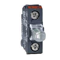 Schneider Electric - ZALVB1 - bloc de lumini pentru post de comanda - alb - LED integral - 24 V
