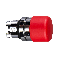 Schneider Electric - ZB4BC44 - cap de buton tip ciuperca diam.30 rosu, revenire cu arc diam.22