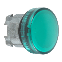 Schneider Electric - ZB4BV033 - cap de lampa pilot verde diam.22, lentila simpla, pentru LED integral (multiplu comanda: 5 buc)