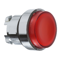 Schneider Electric - ZB4BW143 - cap de buton ilum. proeminent rosu diam. 22, revenire cu arc, pentru LED integral (multiplu comanda: 5 buc)