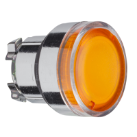 Schneider Electric - ZB4BW35 - capac de buton ilum. incastrat portoc. diam. 22, revenire cu arc, pt. becuri BA9s
