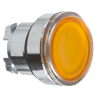 Schneider Electric - ZB4BW353 - capac de buton ilum. incastrat portoc. diam. 22, revenire cu arc, pt. LED integral
