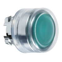 Schneider Electric - ZB4BW533 - cap de buton ilum. incastrat verde diam. 22, revenire cu arc, pt. LED integral