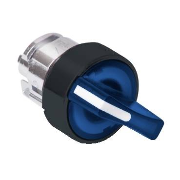 Schneider Electric - ZB5AK1363 - cap selector luminos, albastru, diam.22 3 pozitii fixe