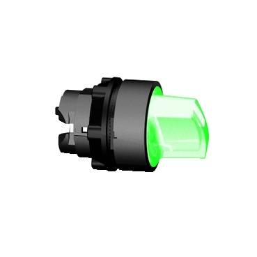 Schneider Electric - ZB5AK1433 - cap luminos verde cheie selectoare diam.22 2-pozitii cu revenire