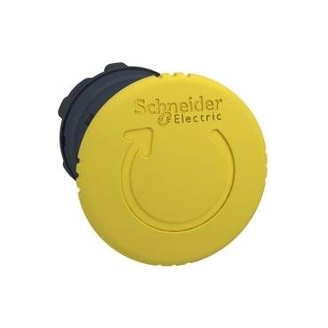 Schneider Electric - ZB5AS55 - cap rotund pt. buton diam. 22 - zavorare - galben - tip ciuperca diam. 40