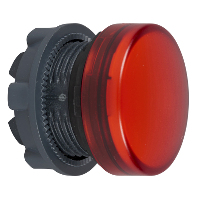 Schneider Electric - ZB5AV04 - capac de lampa pilot - diam. 22 - rotund - lentila simpla rosie