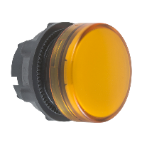 Schneider Electric - ZB5AV05 - capac de lampa pilot - diam. 22 - rotund - lentila simpla galbena (multiplu comanda: 5 buc)