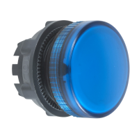 Schneider Electric - ZB5AV06 - capac de lampa pilot - diam. 22 - rotund - lentila simpla albastra (multiplu comanda: 5 buc)