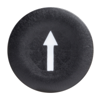 Schneider Electric - ZBA335 - capac negru marcat cu sageata pentru buton circular cu diam.22 (multiplu comanda: 10 buc)