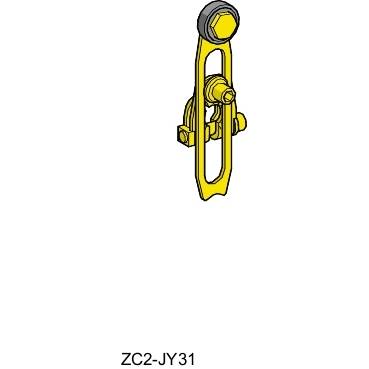 Schneider Electric - ZC2JY31 - maneta limitator ZC2JY - man rot. din termoplastic, lung. variab. - (-40 gradeC)